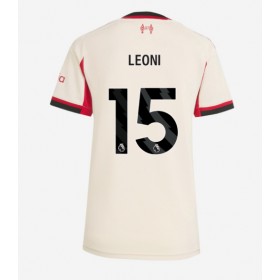 Dámské fotbalový oblečení Liverpool Giovanni Leoni #15 Venkovní košile 2025-26 Krátkým Rukávem